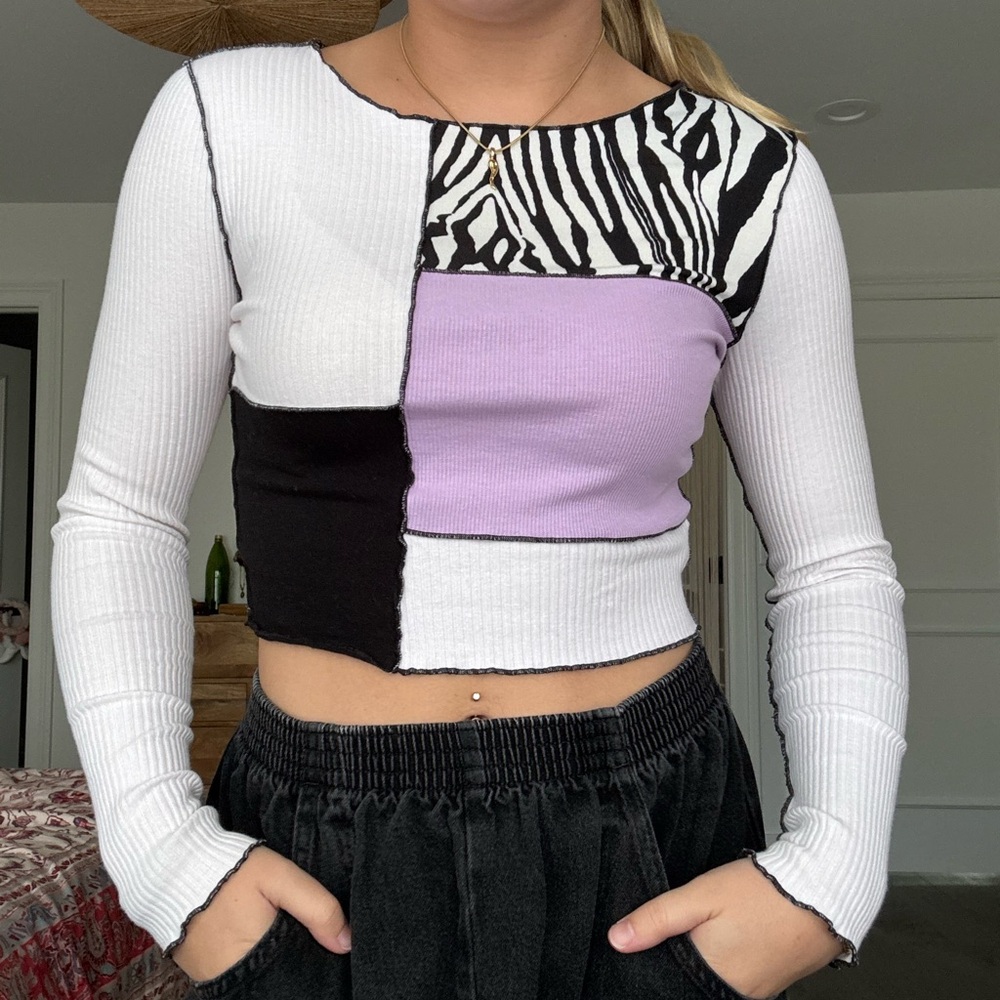 Colorblock Long Sleeve Top